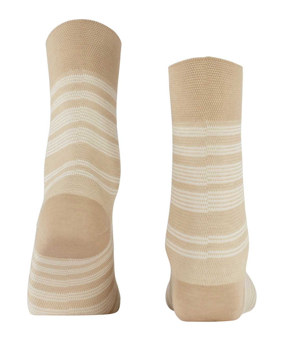 Falke Sunset Stripe Socks Zokni Női Bézs | PFNE-32061