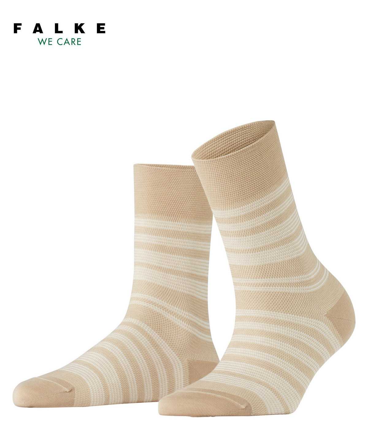 Falke Sunset Stripe Socks Zokni Női Bézs | PFNE-32061