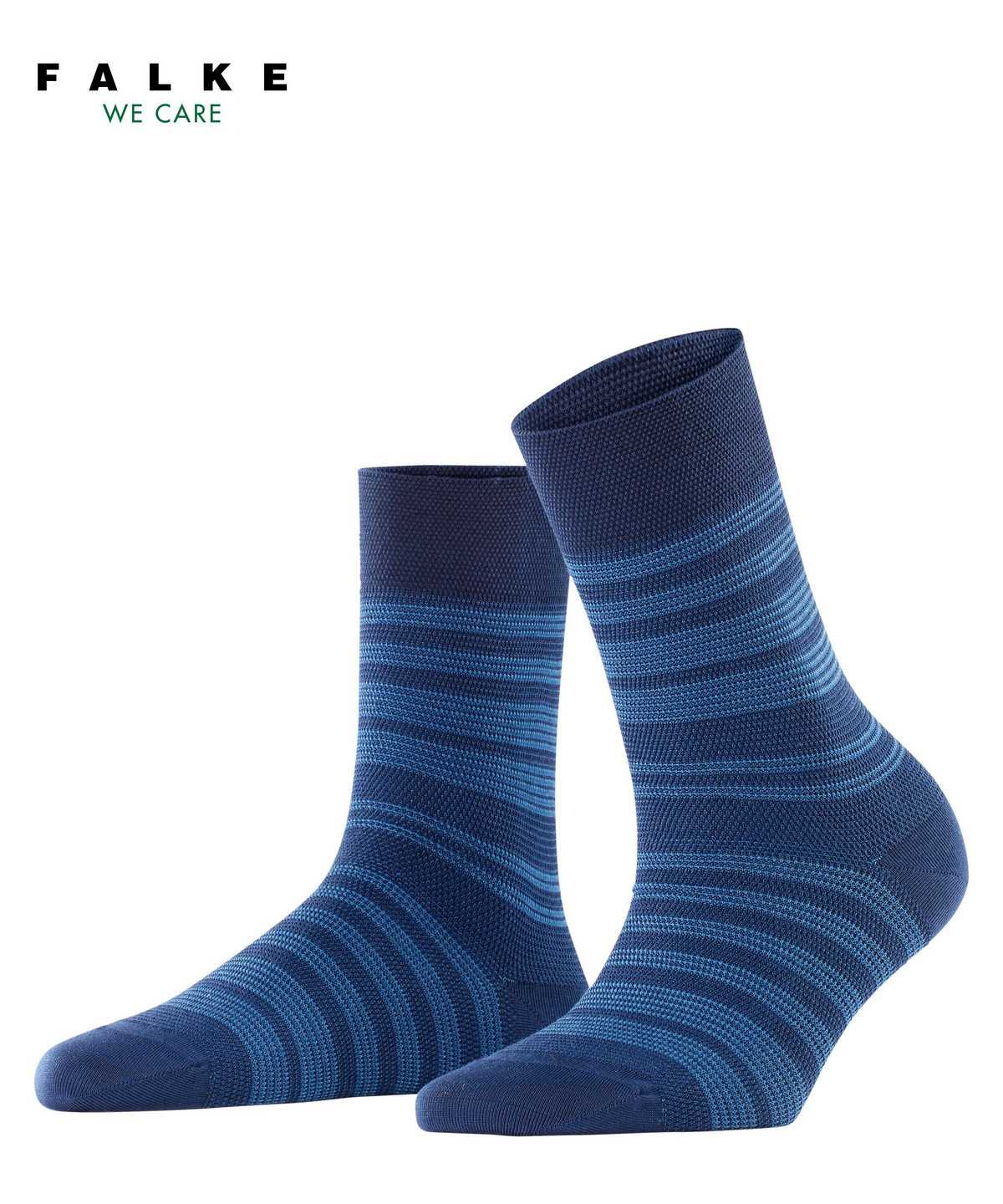 Falke Sunset Stripe Socks Zokni Női Kék | MXIZ-54718