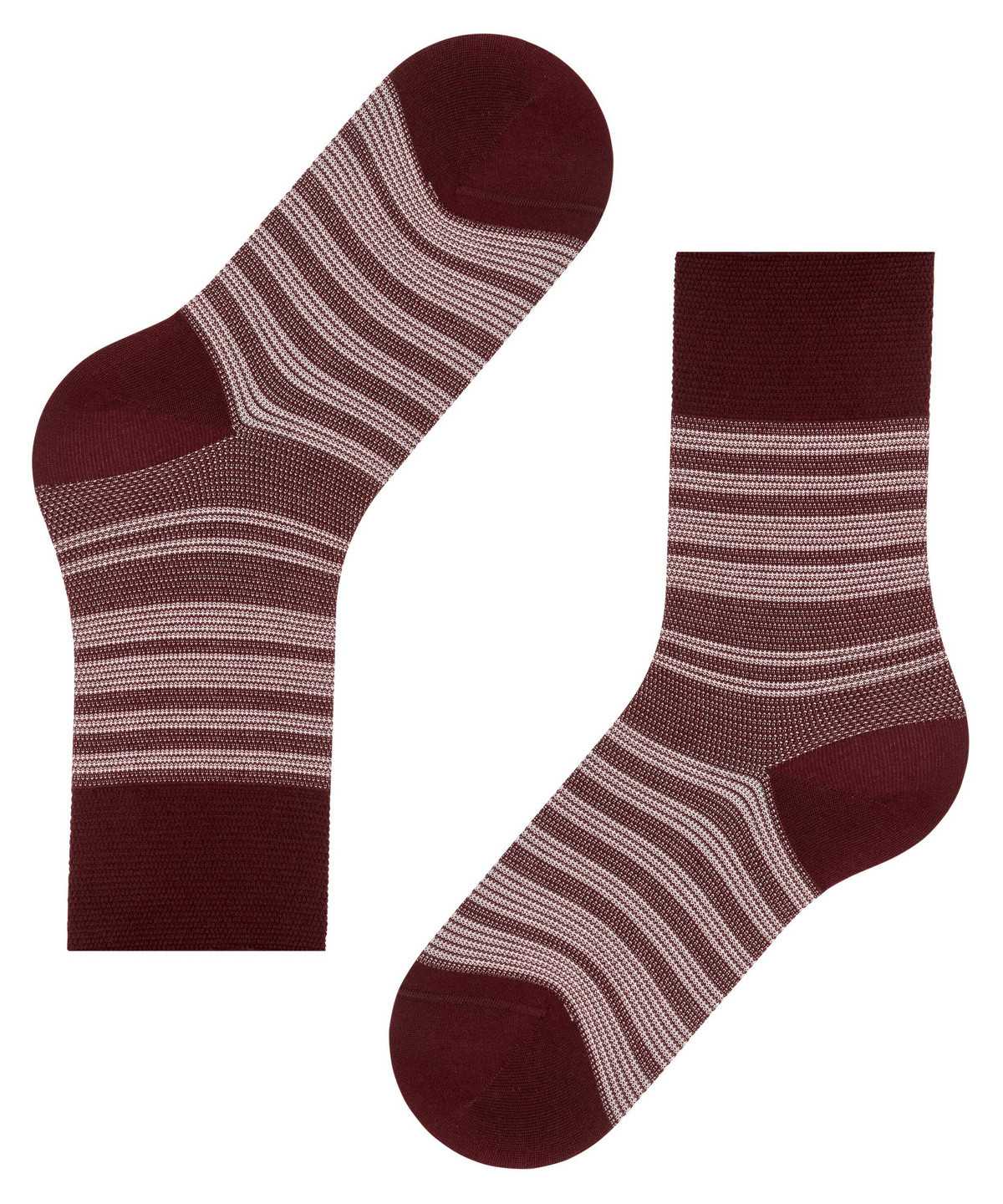 Falke Sunset Stripe Socks Zokni Női Piros | ECNX-50982