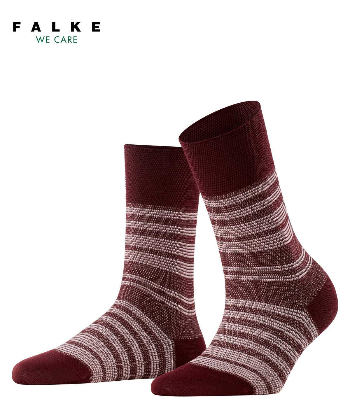 Falke Sunset Stripe Socks Zokni Női Piros | ECNX-50982