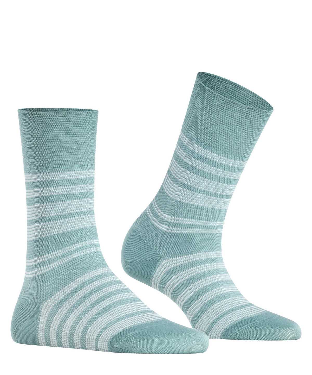 Falke Sunset Stripe Socks Zokni Női Zöld | EYOI-93720