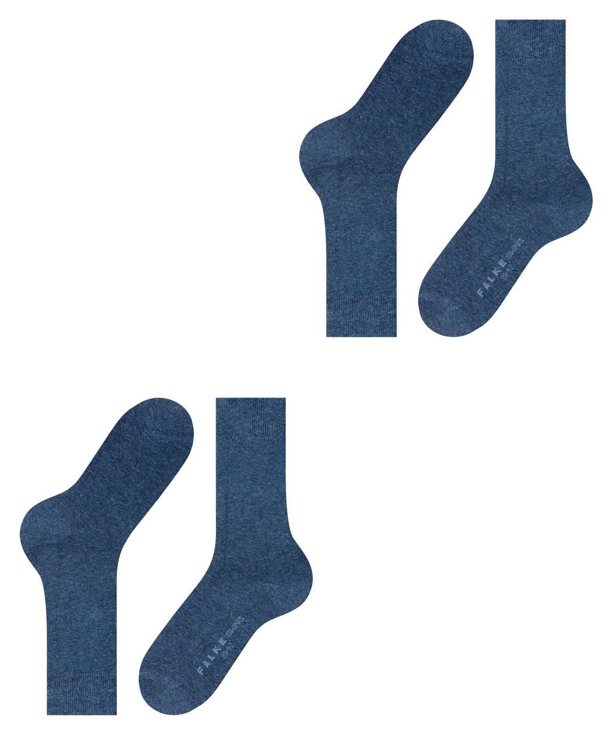 Falke Swing 2-Pack Socks Zokni Férfi Kék | QHZN-80397