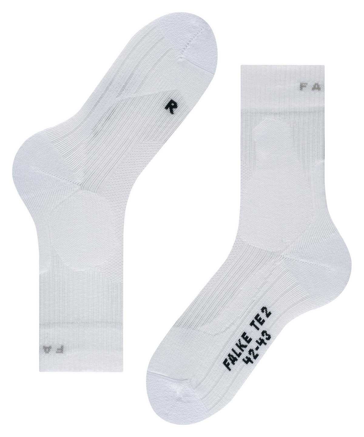 Falke TE2 Tennis Socks Zokni Férfi Fehér | ASLD-64578