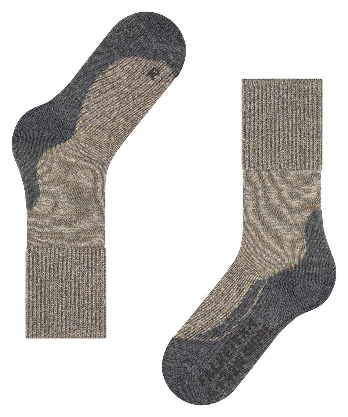 Falke TK1 Adventure Wool Trekking Socks Sports Socks Női Bézs | MJRH-40195