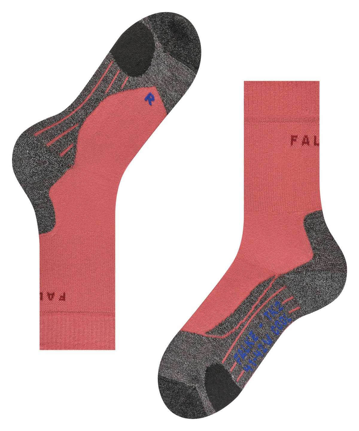 Falke TK2 Explore Cool Trekking Socks Sports Socks Női Piros | EHIT-61724