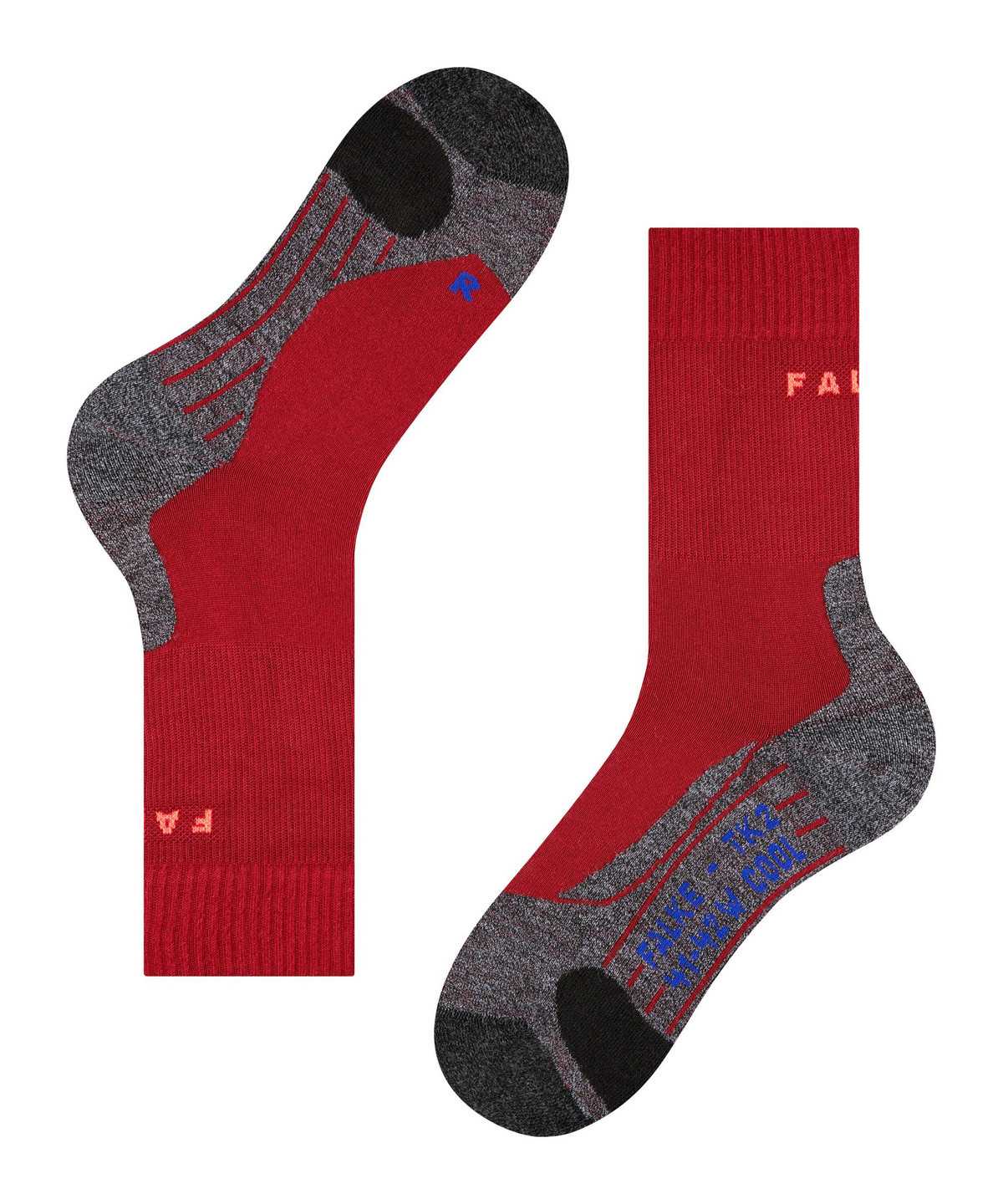 Falke TK2 Explore Cool Trekking Socks Sports Socks Női Piros | ATKM-49701