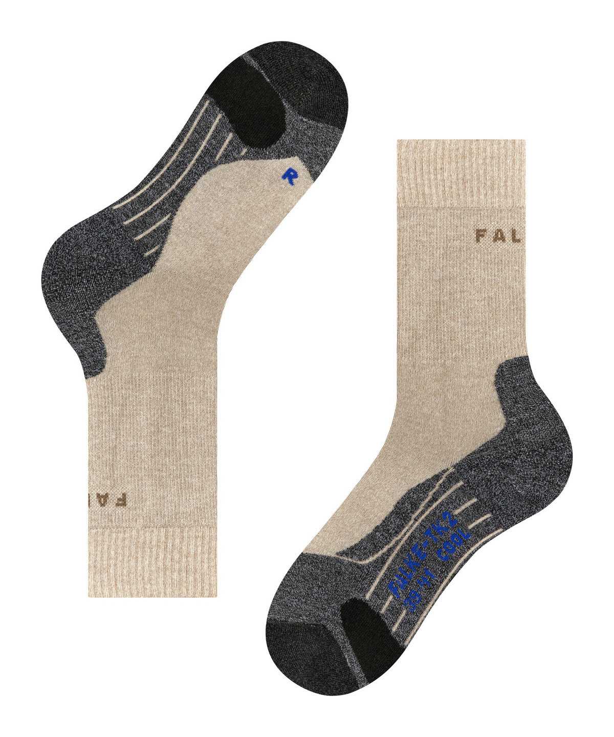 Falke TK2 Explore Cool Trekking Socks Zokni Férfi Bézs | GOBJ-40723