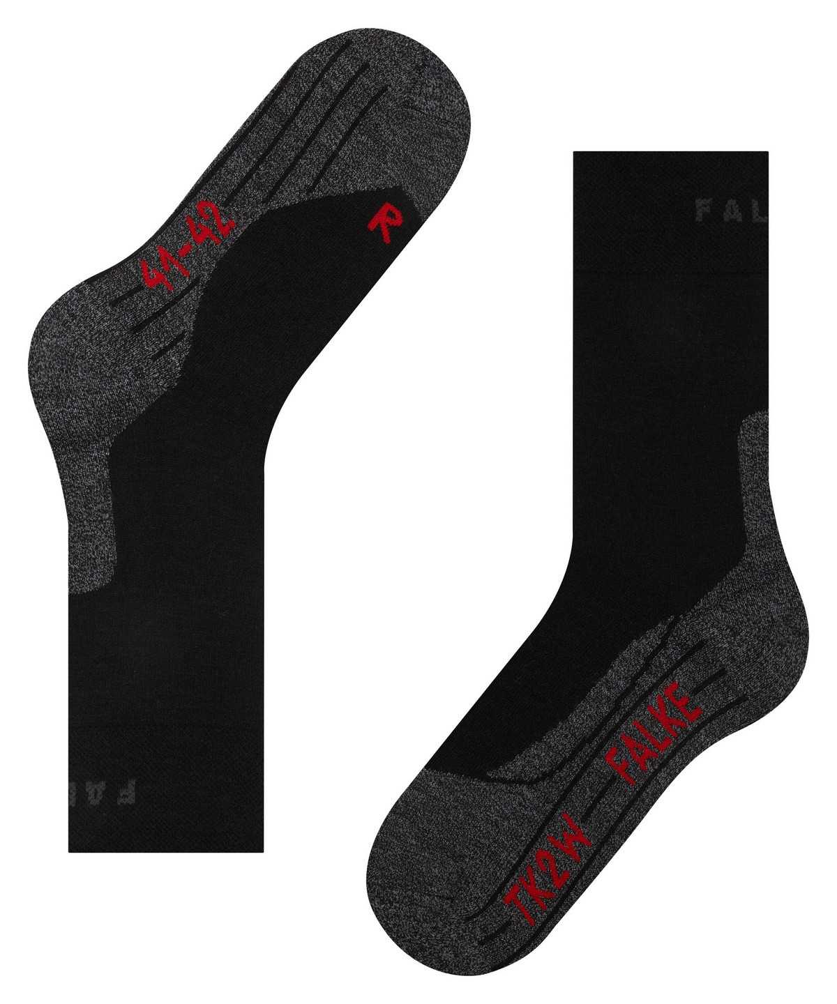 Falke TK2 Explore Sensitive Trekking Socks Sports Socks Női Fekete | TXZC-20879