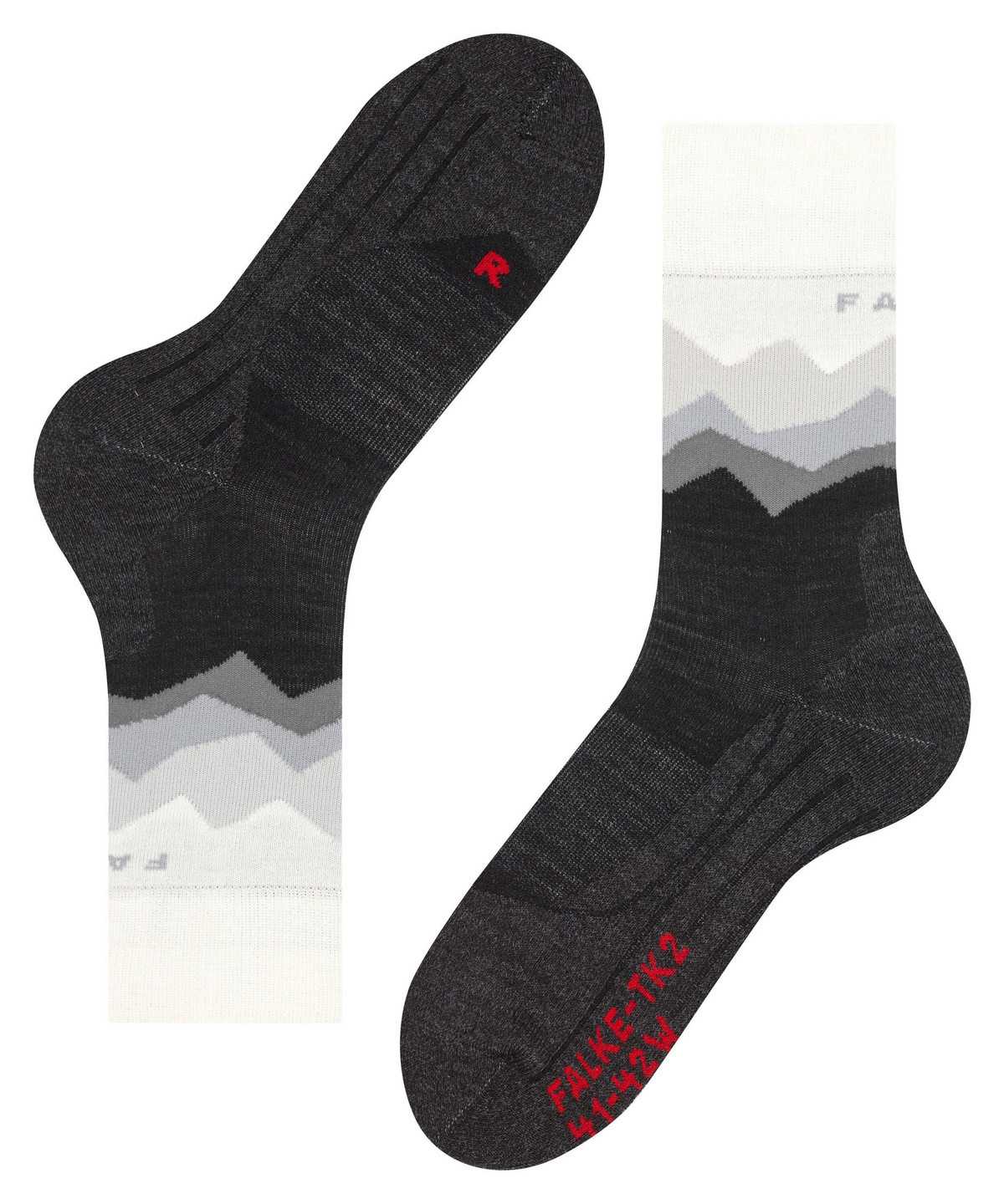 Falke TK2 Explore Trekking Socks Sports Socks Női Fekete | RTFA-80716