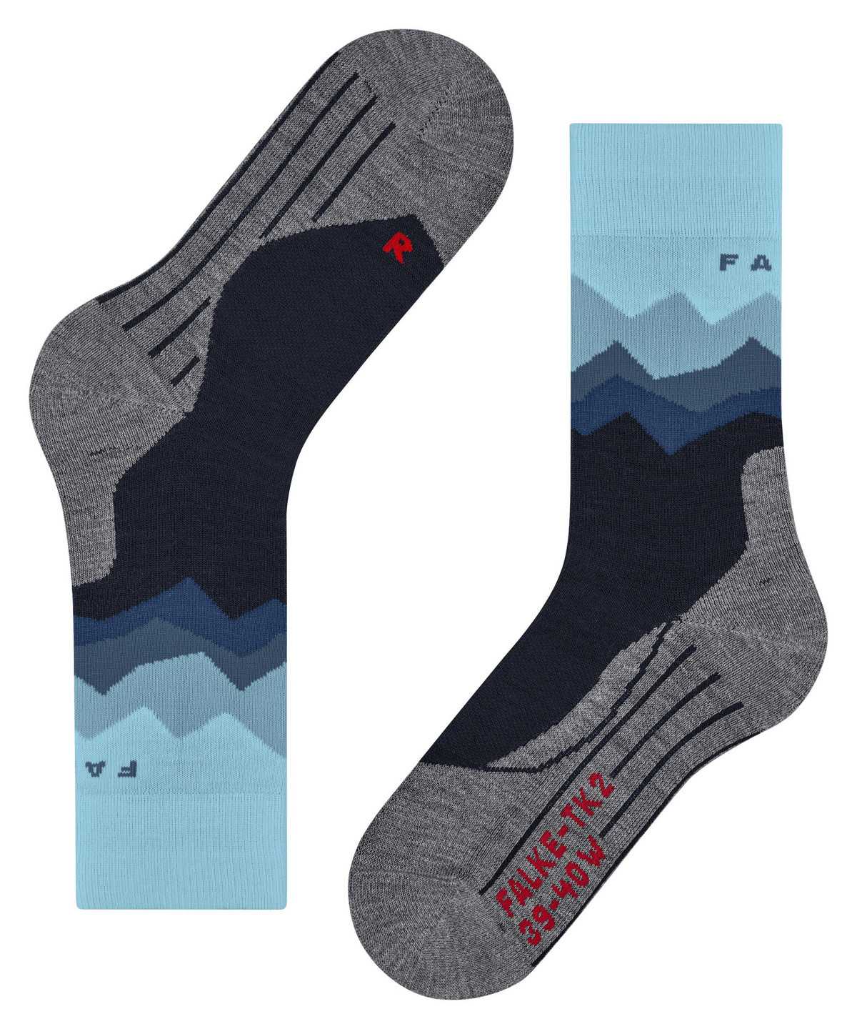 Falke TK2 Explore Trekking Socks Sports Socks Női Kék | XDWI-51783