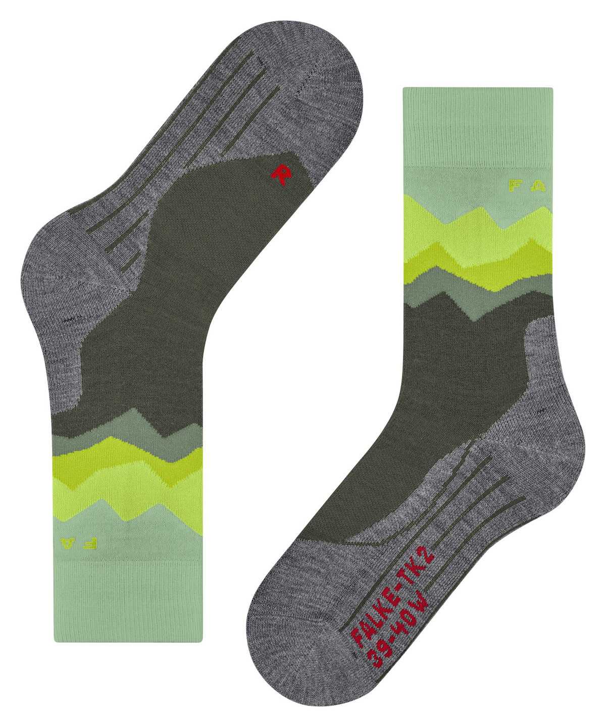 Falke TK2 Explore Trekking Socks Sports Socks Női Zöld | LQNI-70961