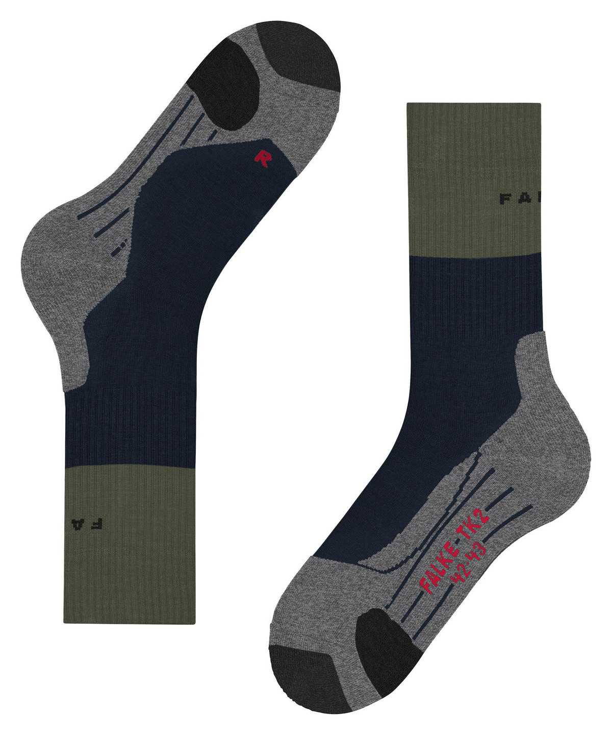 Falke TK2 Explore Trekking Socks Zokni Férfi Kék | JPBR-19346