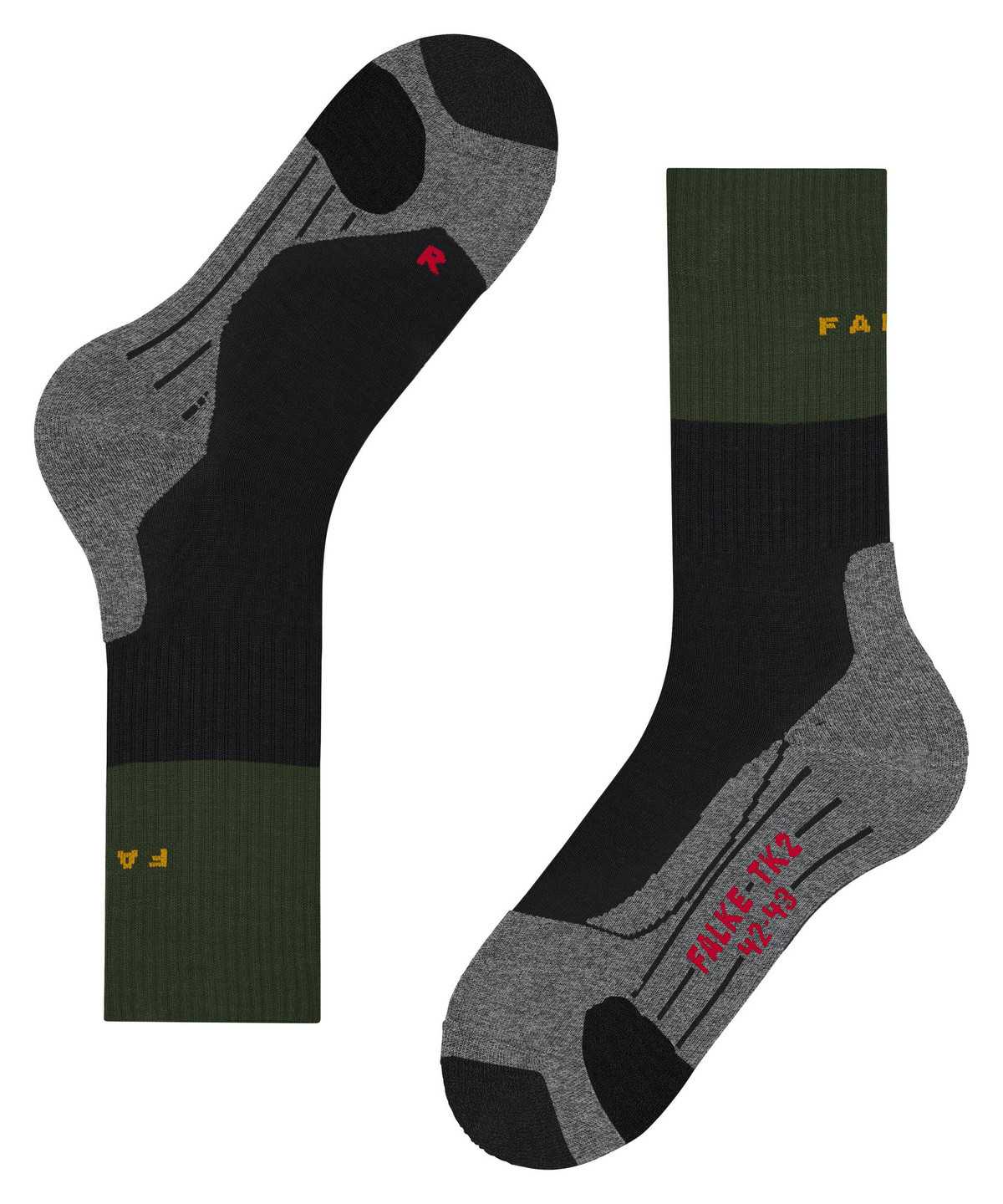 Falke TK2 Explore Trekking Socks Zokni Férfi Zöld | HIGN-17265