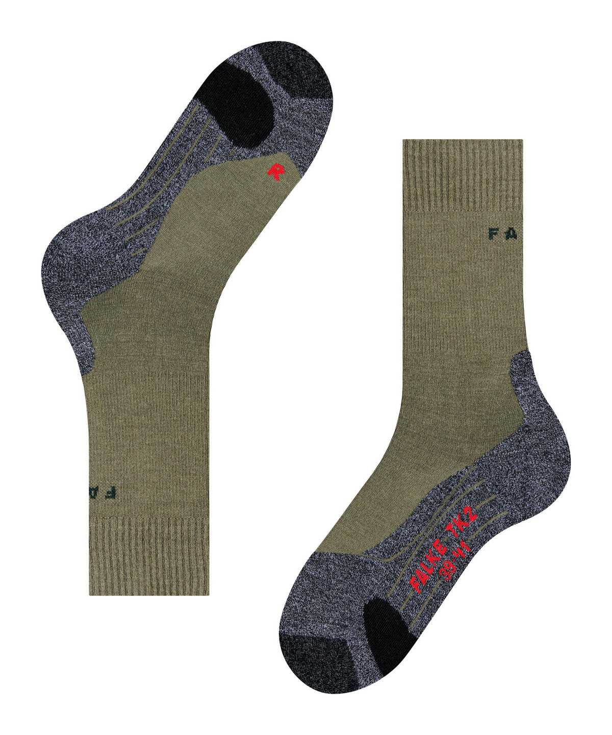 Falke TK2 Explore Trekking Socks Zokni Férfi Zöld | MVFN-19325