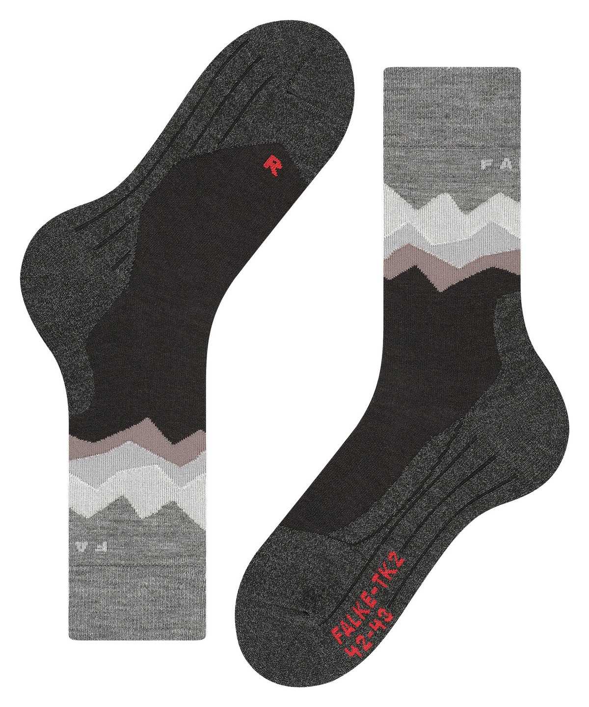 Falke TK2 Explore Trekking Socks Zokni Férfi Fekete | AJES-81693