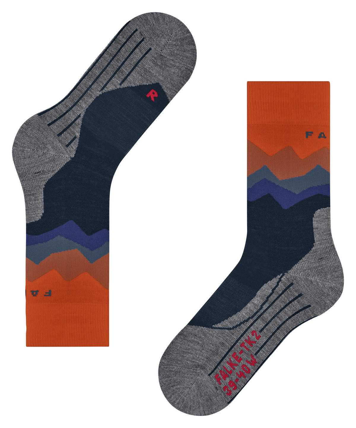 Falke TK2 Explore Trekking Socks Zokni Férfi Kék | OZJA-65831