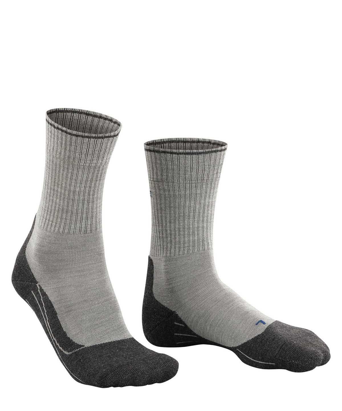 Falke TK2 Explore Wool Silk Trekking Socks Zokni Férfi Szürke | SZOR-83501