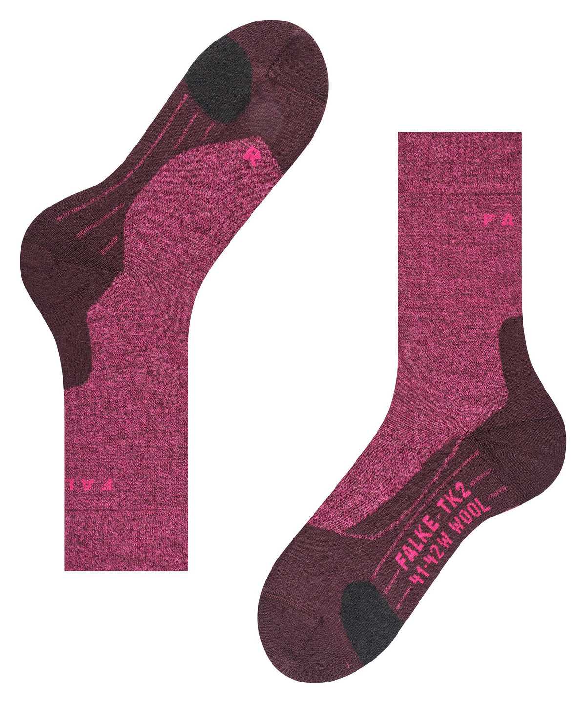 Falke TK2 Explore Wool Trekking Socks Sports Socks Női Piros | UDAV-68179