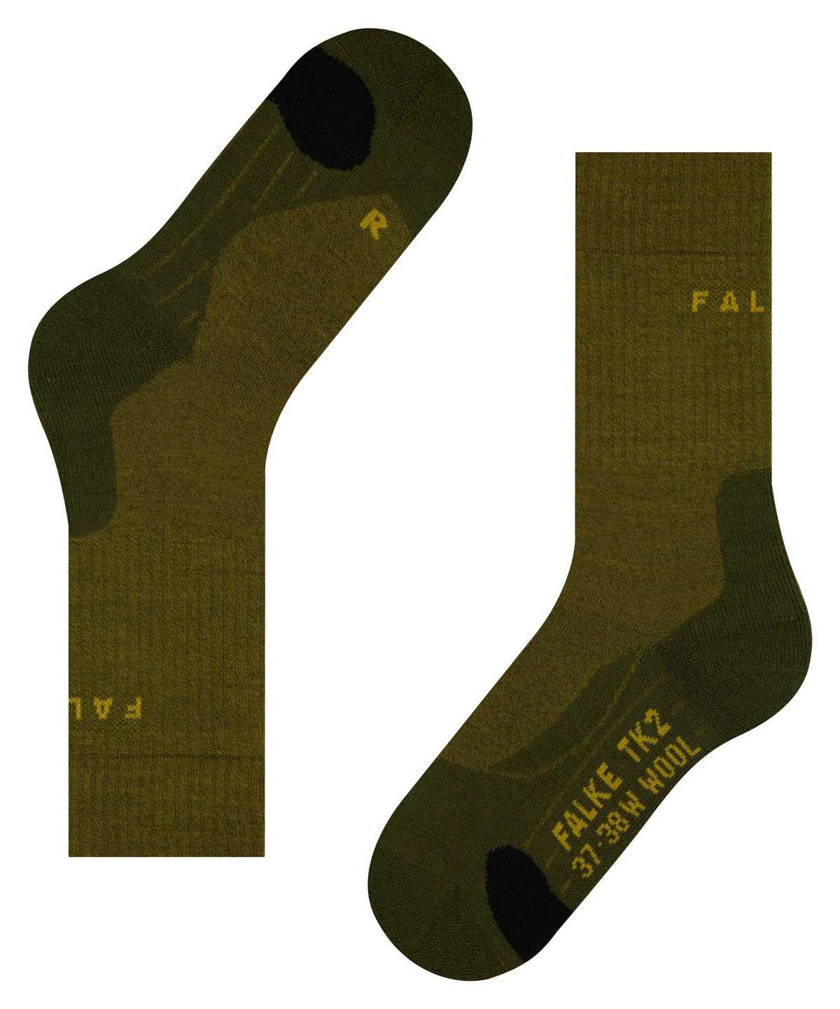 Falke TK2 Explore Wool Trekking Socks Zokni Férfi Zöld | WESA-94083