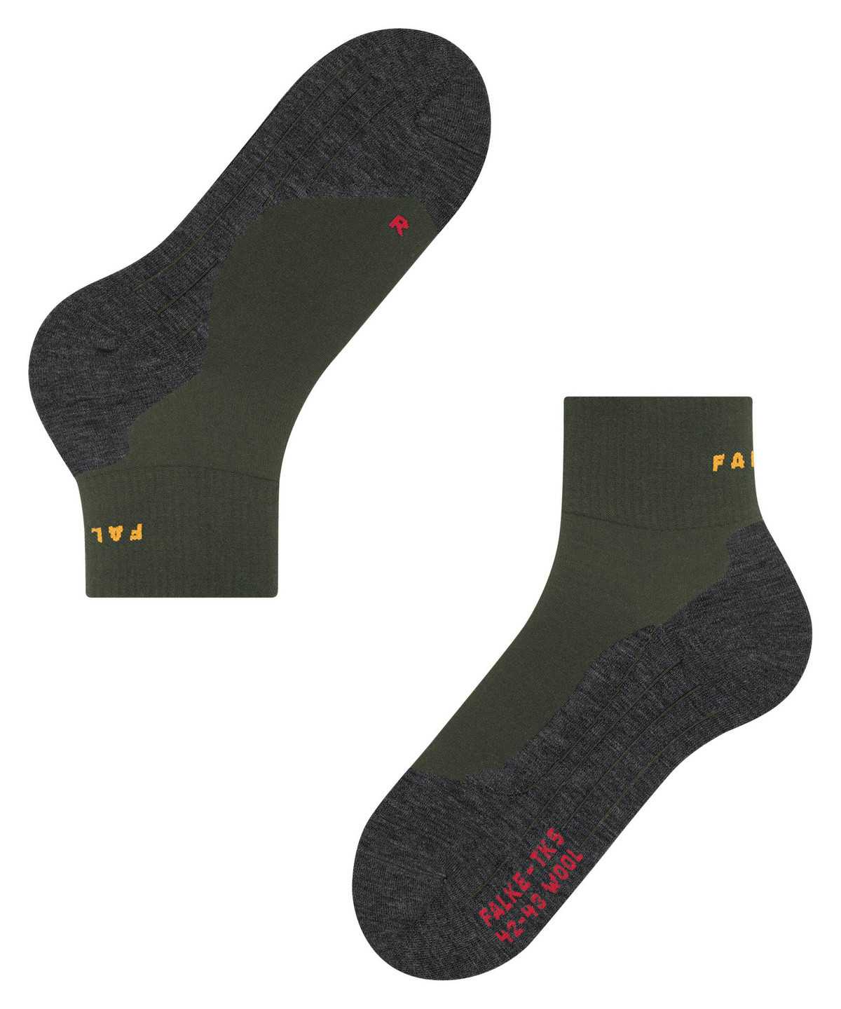 Falke TK5 Wander Wool Short Trekking Short sock Sports Socks Női Zöld | PSET-48137