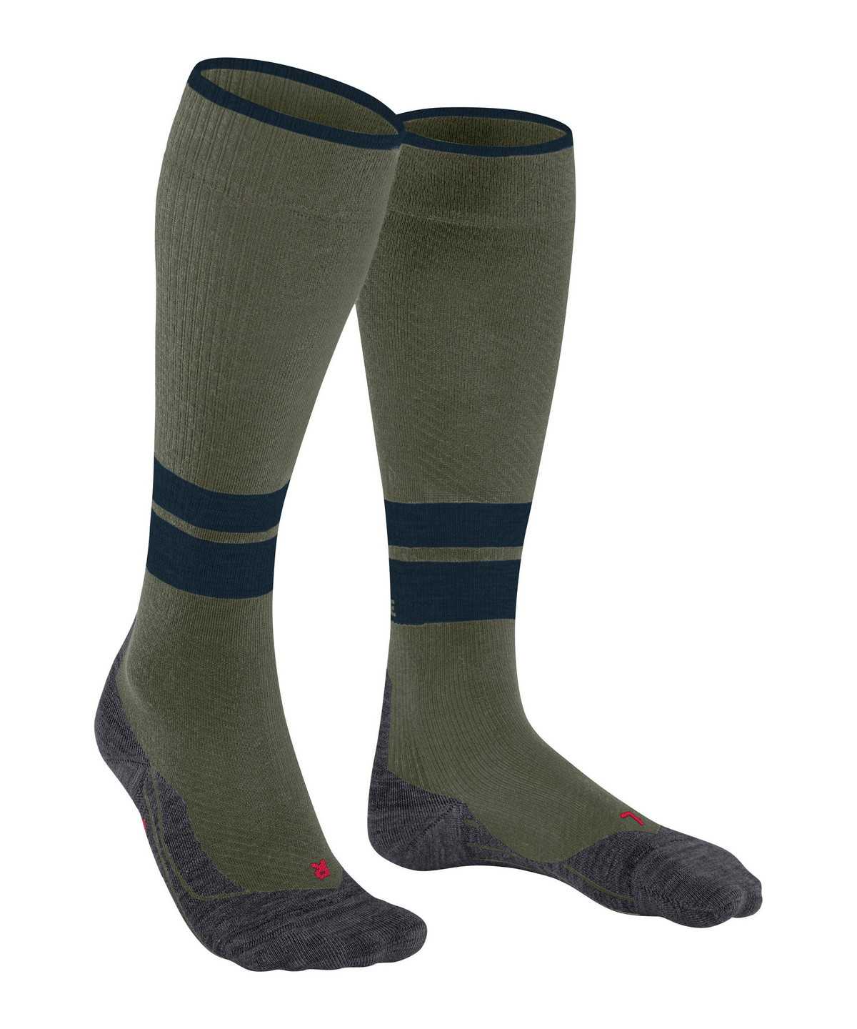 Falke TK Compression Energy Trekking Knee-high Socks Zokni Férfi Zöld | CSGQ-82069