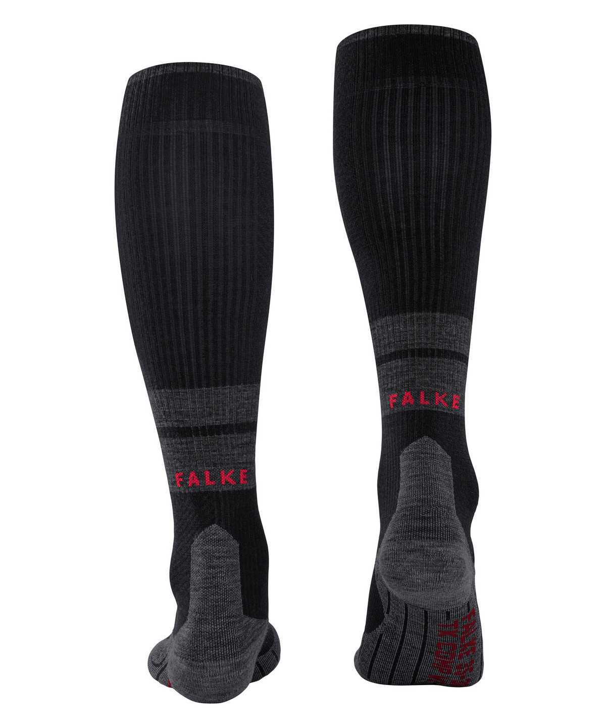 Falke TK Compression Energy Trekking Knee-high Socks Zokni Férfi Fekete | YNTH-92670