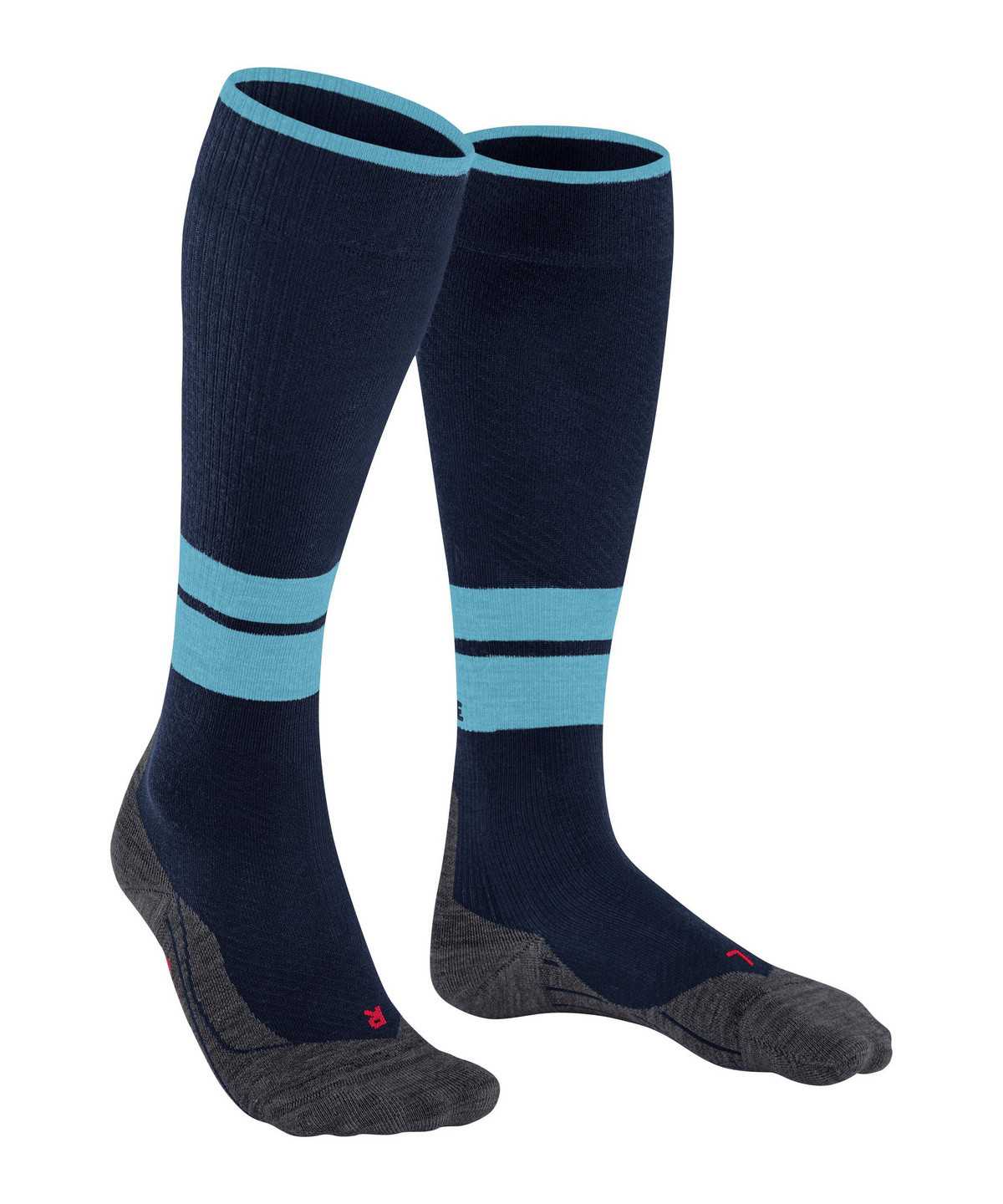 Falke TK Compression Energy Trekking Knee-high Socks Zokni Férfi Kék | GRVZ-51469