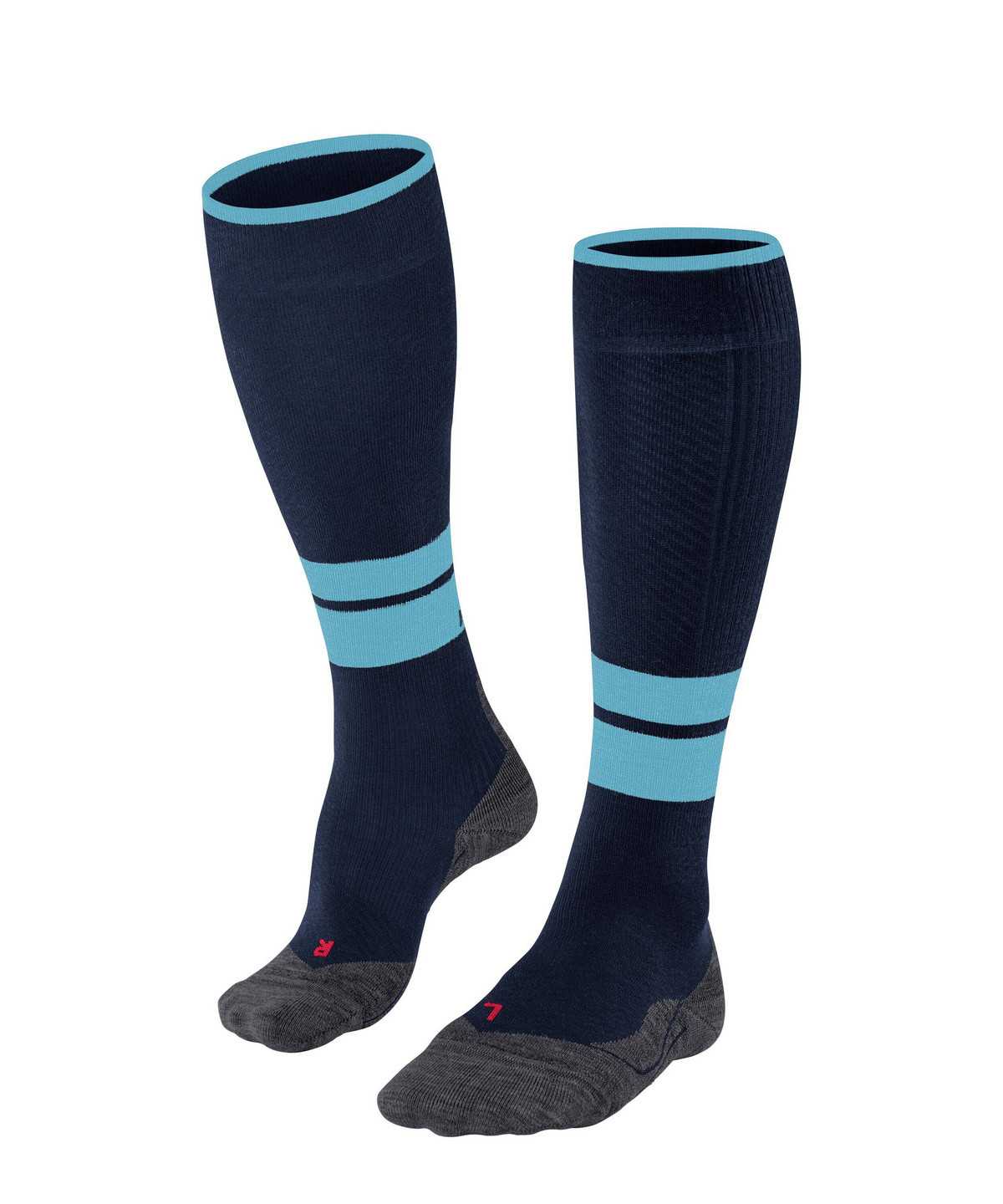 Falke TK Compression Energy Trekking Knee-high Socks Zokni Férfi Kék | GRVZ-51469