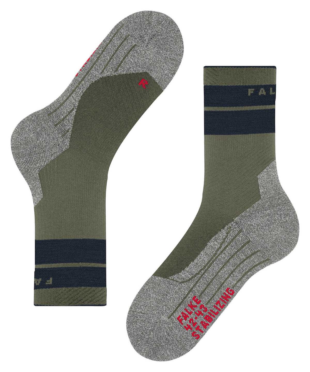 Falke TK Stabilizing Trekking Socks Zokni Férfi Zöld | ADZM-61235