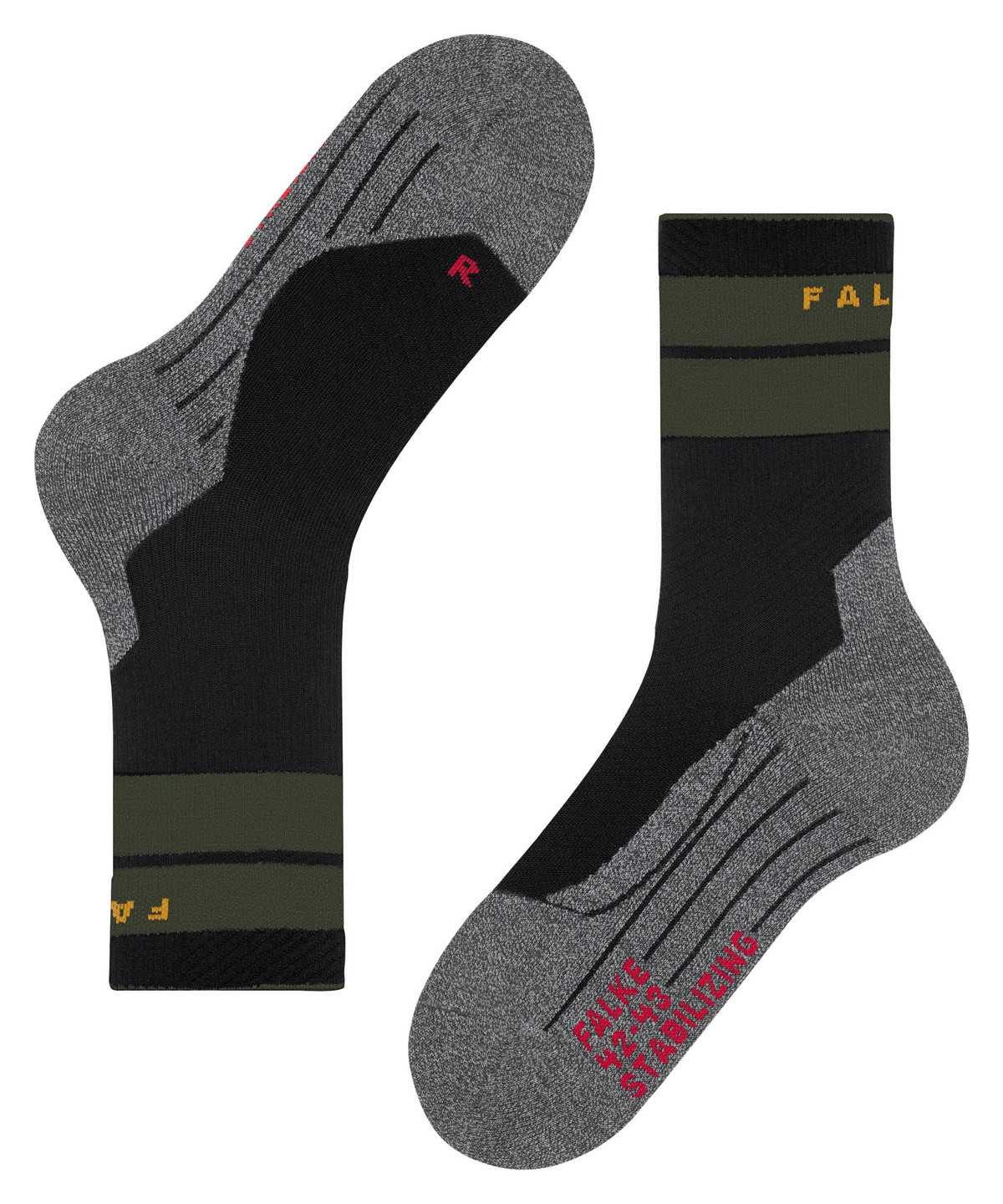 Falke TK Stabilizing Trekking Socks Zokni Férfi Fekete | JEMY-96804