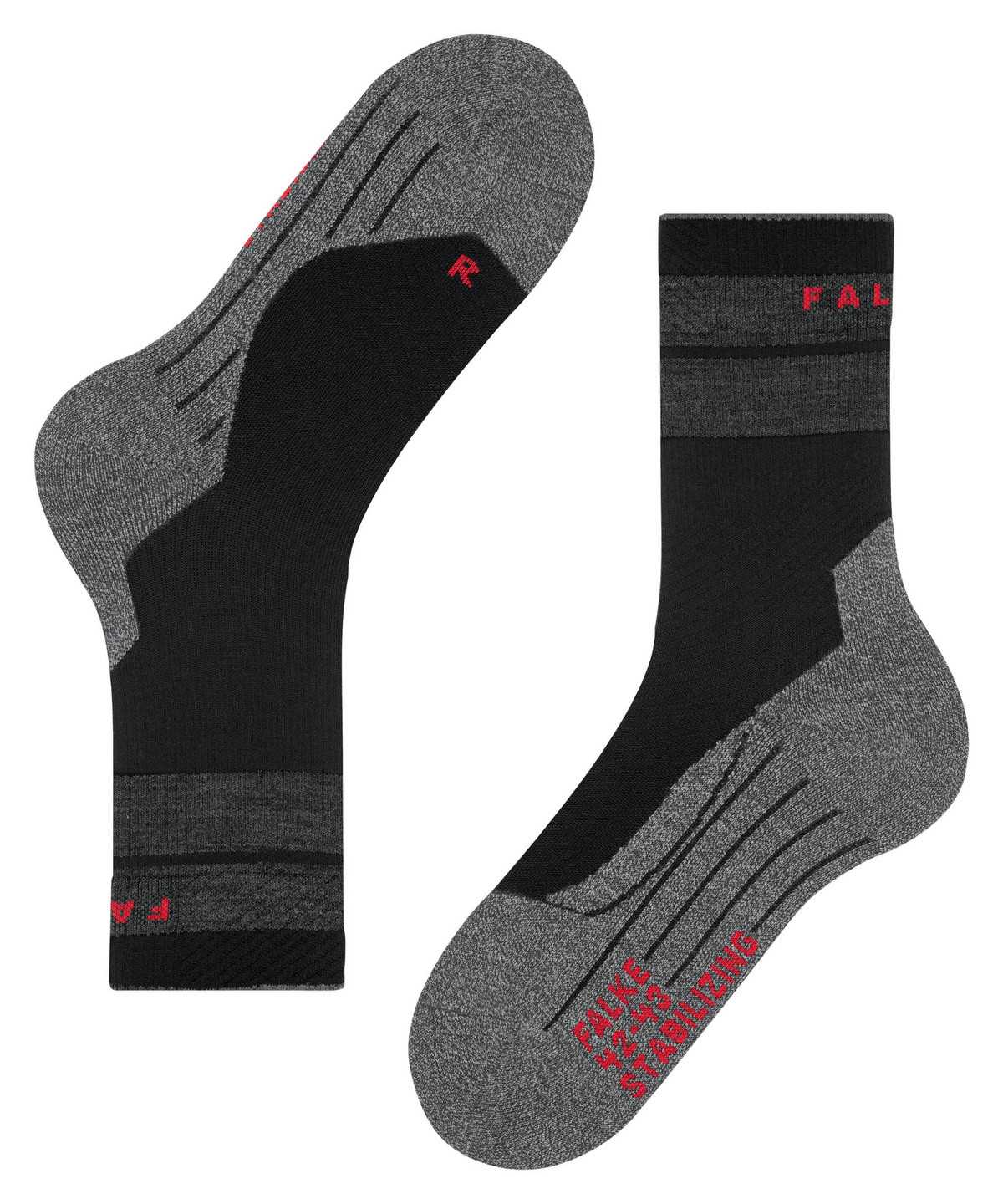 Falke TK Stabilizing Trekking Socks Zokni Férfi Fekete | OETK-15308