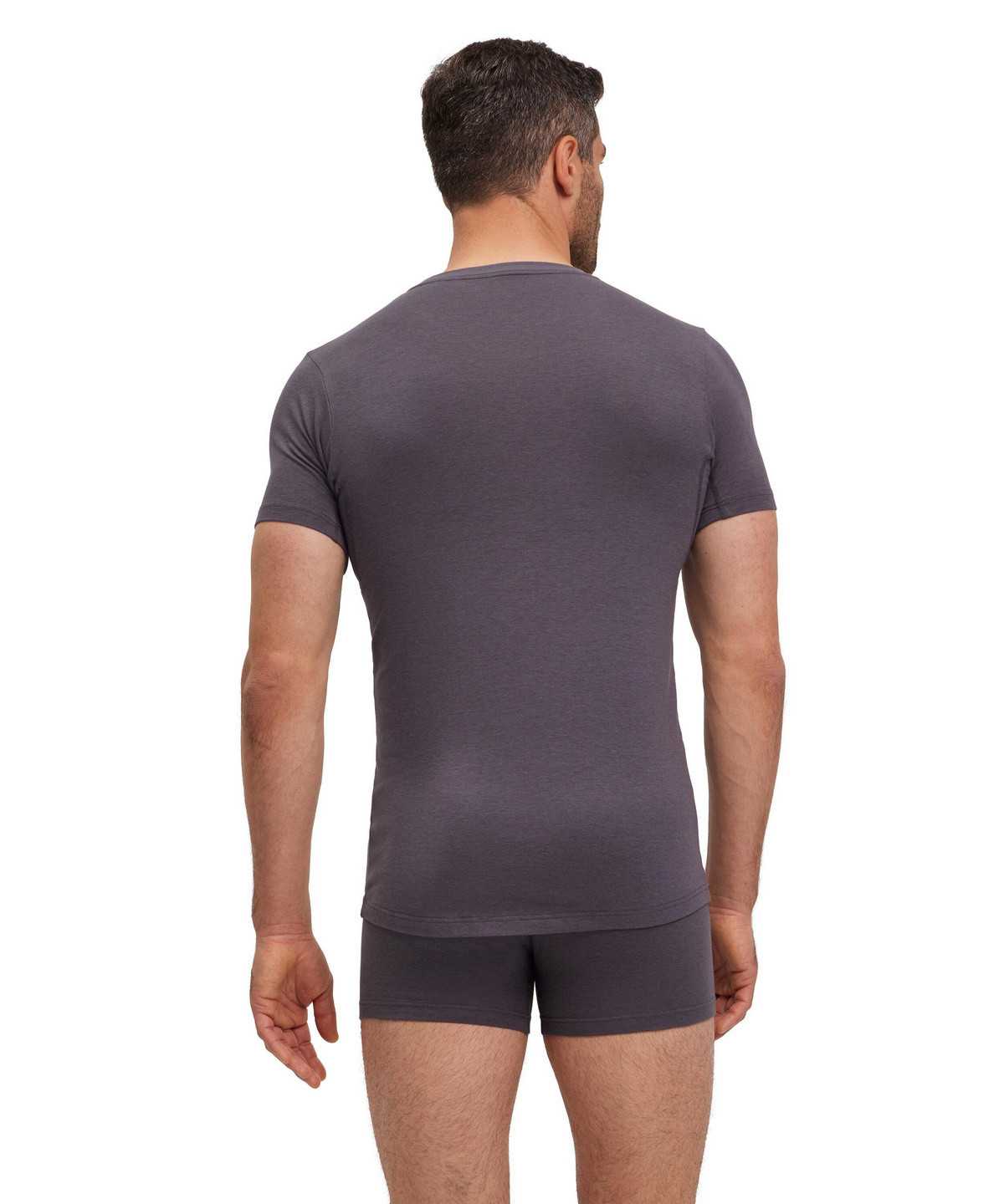 Falke T-Shirt Round-neck Daily Climate Control Rövid Ujjú Ing Férfi Szürke | EBKR-27039