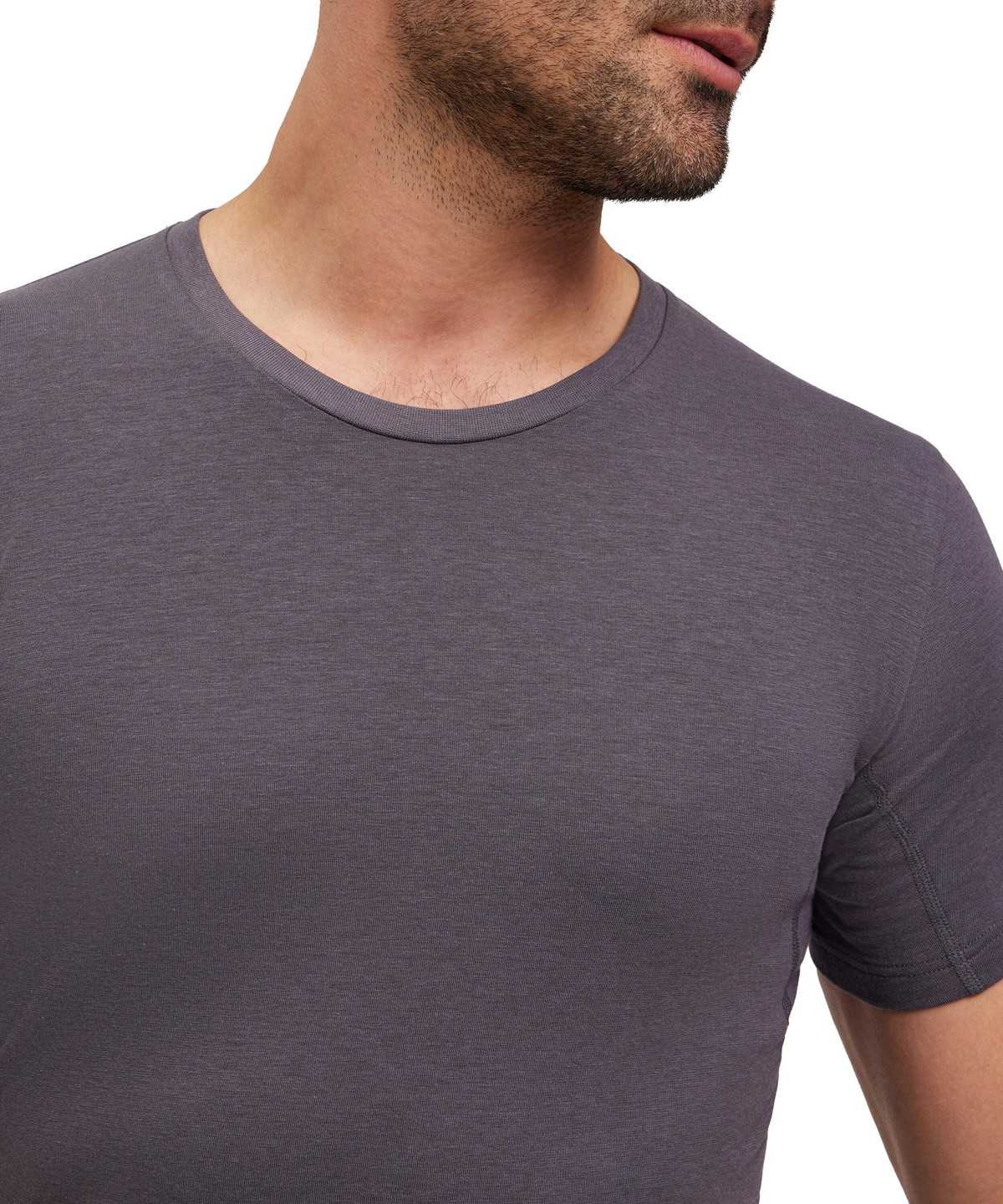 Falke T-Shirt Round-neck Daily Climate Control Rövid Ujjú Ing Férfi Szürke | EBKR-27039