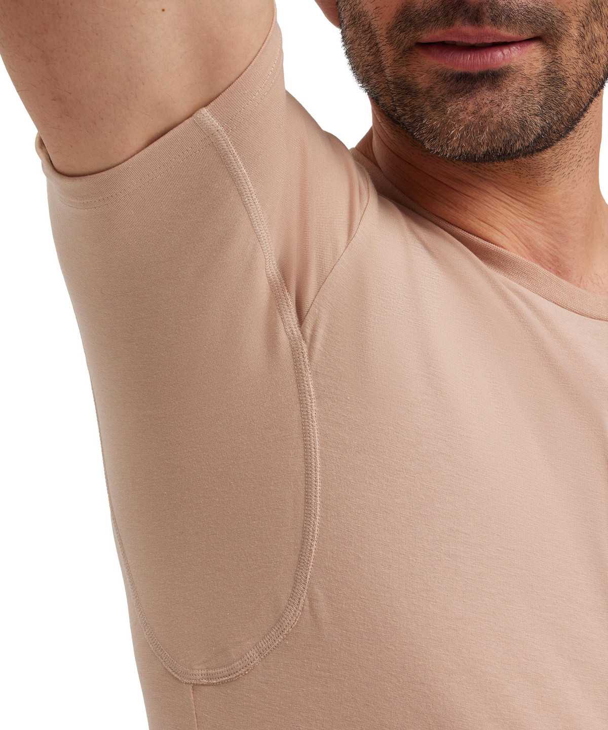 Falke T-Shirt Round-neck Daily Climate Control Rövid Ujjú Ing Férfi Barna | XIRF-57036