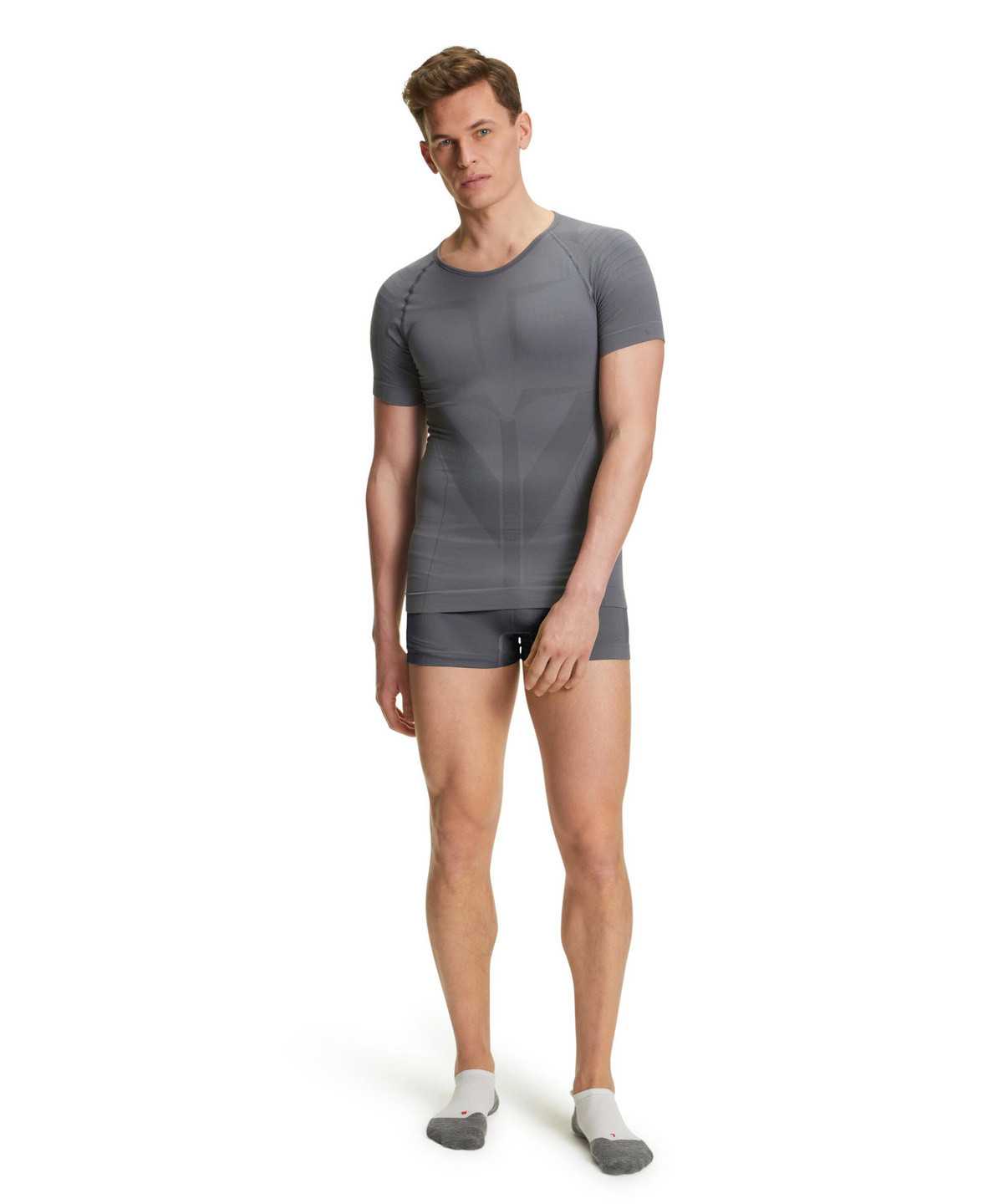 Falke T-Shirt Warm Rövid Ujjú Ing Férfi Fekete | IAMX-31469