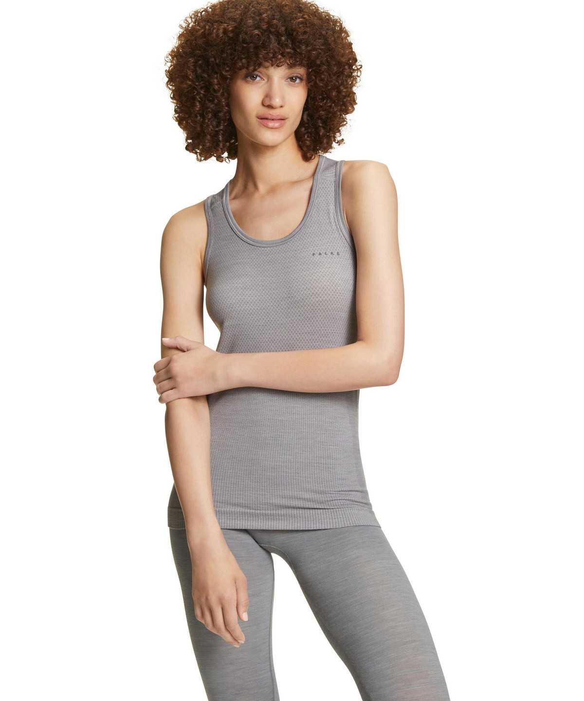 Falke Tanktop Wool-Tech Light Rövid Ujjú Ing Női Szürke | RKTE-94273