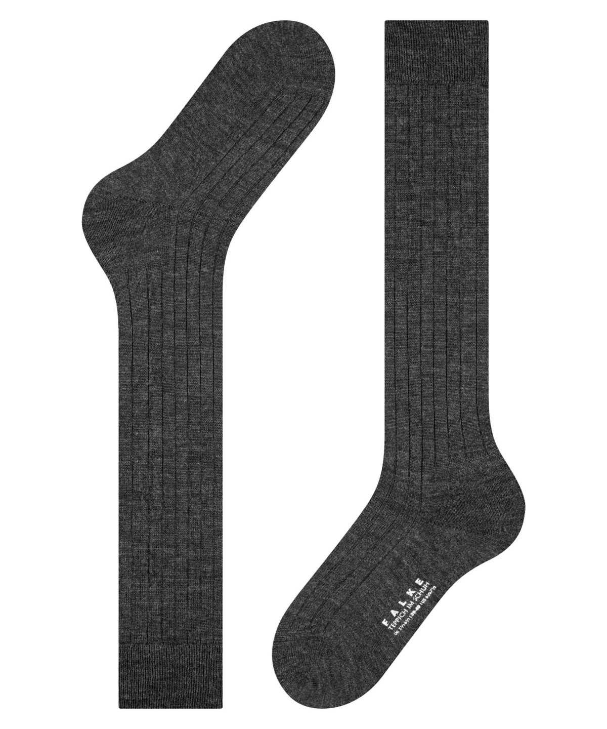 Falke Teppich im Schuh Knee-high Socks Zokni Férfi Szürke | MEKQ-36791