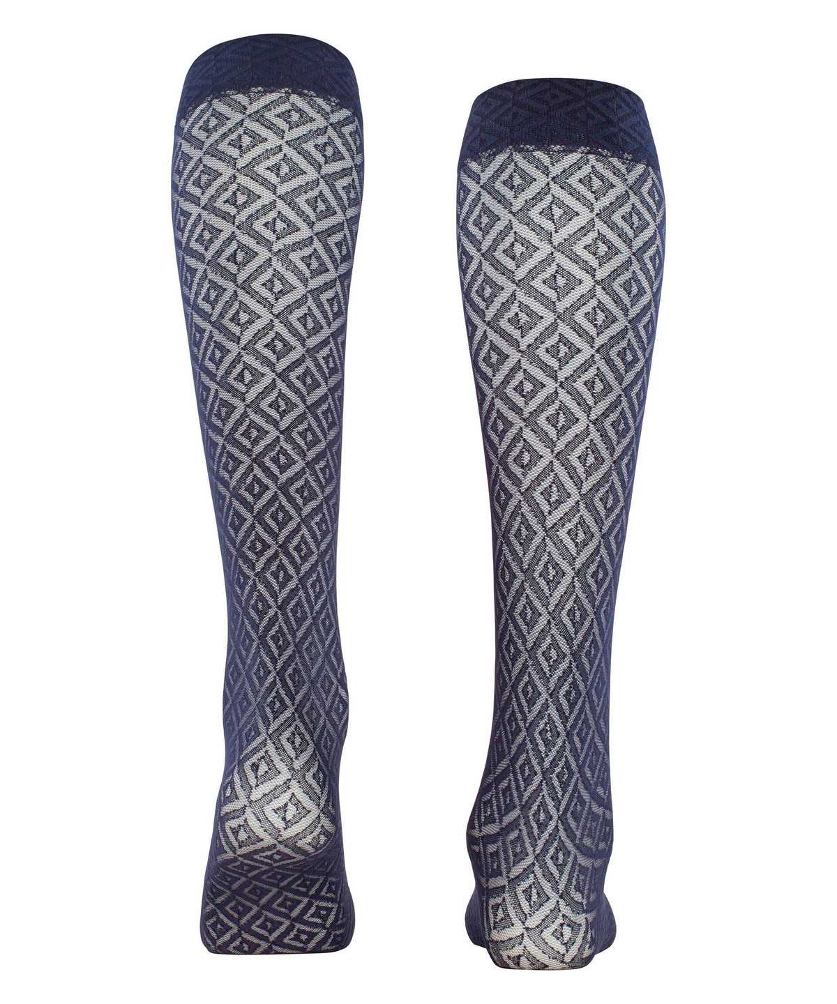 Falke Tessellating 25 DEN Knee-high Socks Zokni Női Kék | VPZI-40762