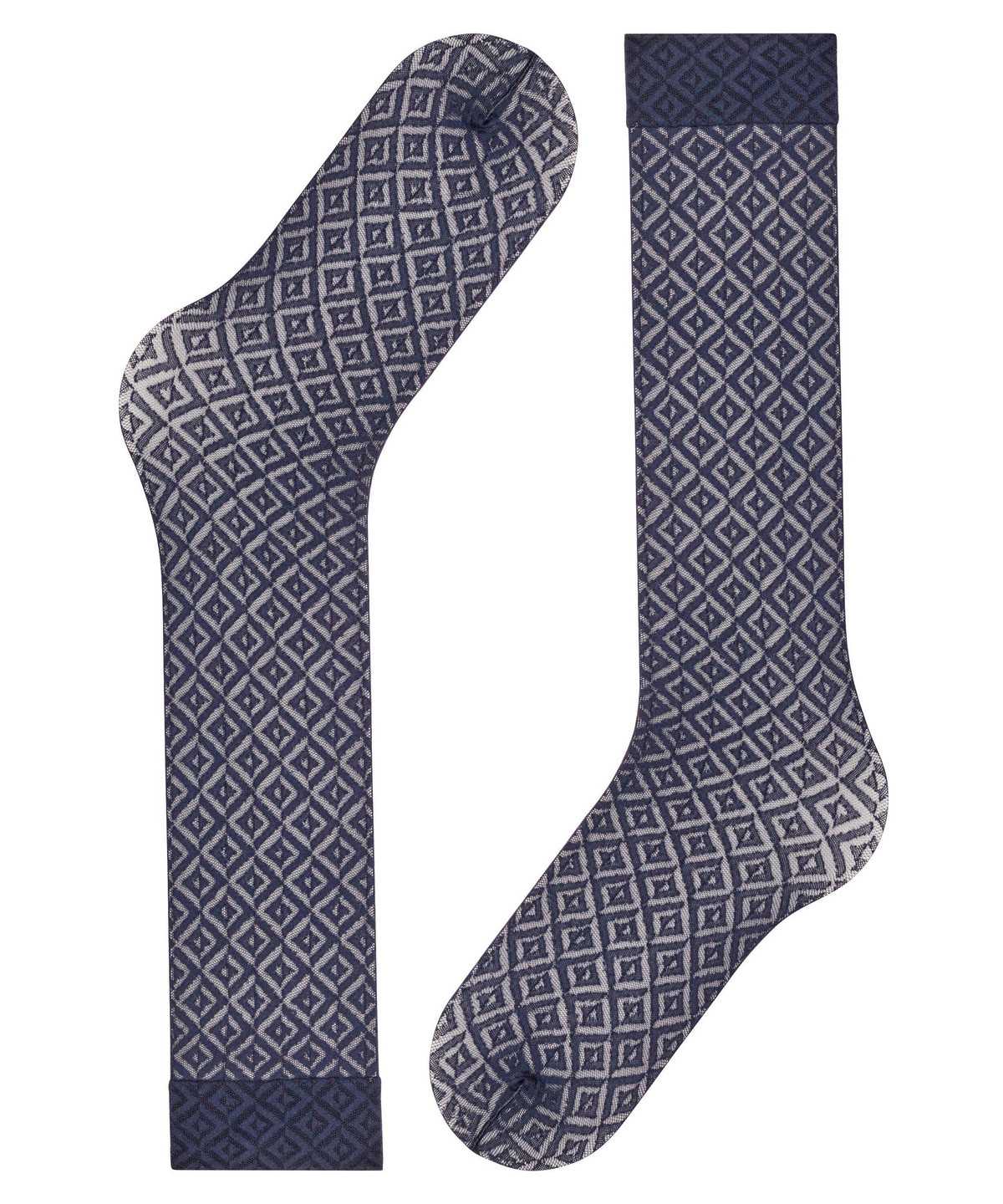 Falke Tessellating 25 DEN Knee-high Socks Zokni Női Kék | VPZI-40762