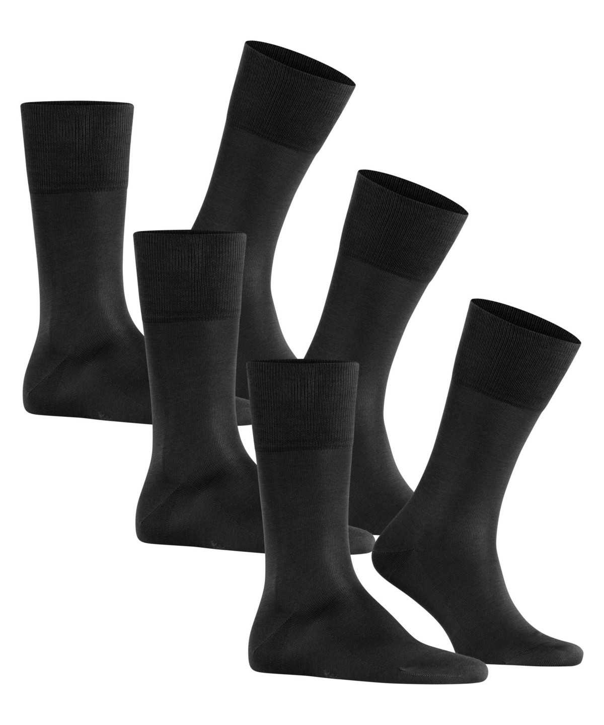 Falke Tiago 3-Pack Socks Zokni Férfi Fekete | AOQE-93416