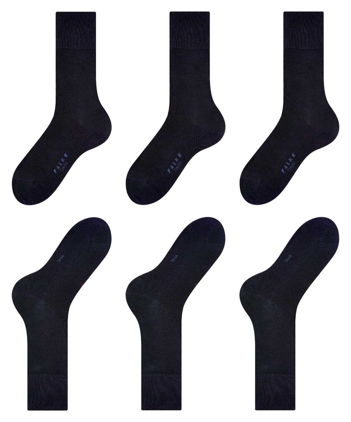 Falke Tiago 3-Pack Socks Zokni Férfi Kék | WMLA-25847