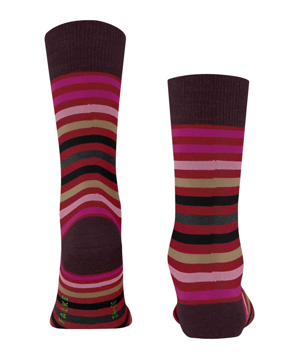 Falke Tinted Stripe Socks Zokni Férfi Piros | OQMH-65478