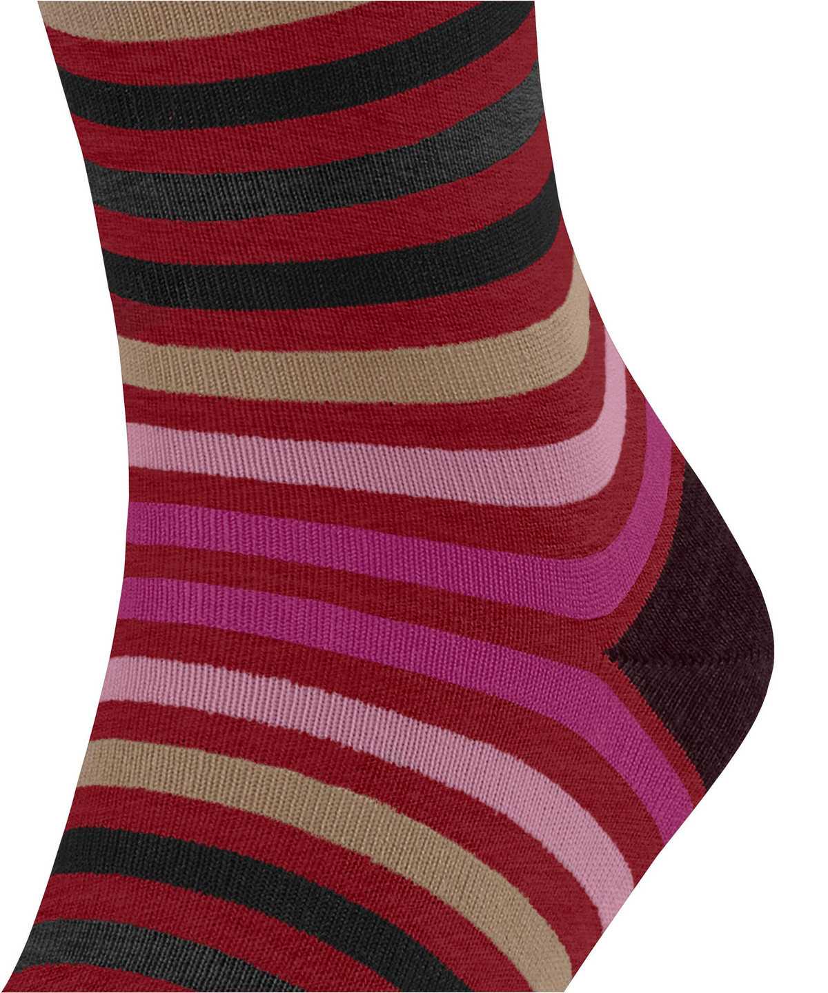 Falke Tinted Stripe Socks Zokni Férfi Piros | OQMH-65478