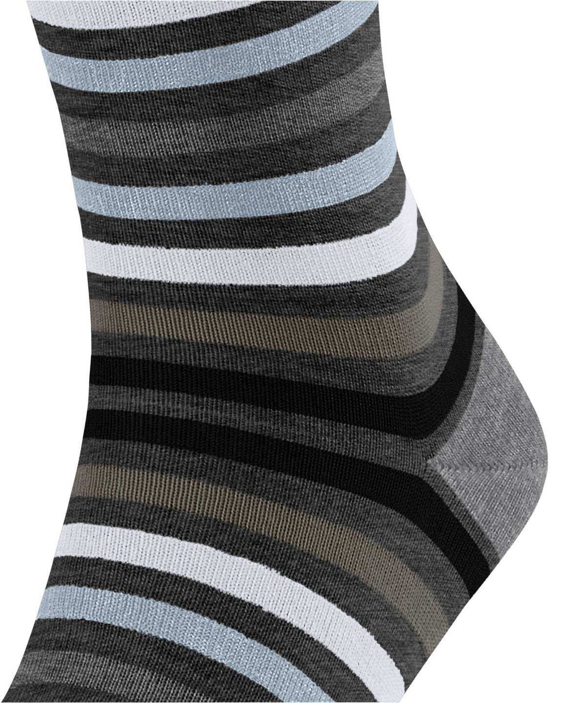 Falke Tinted Stripe Socks Zokni Férfi Szürke | YTEJ-04193