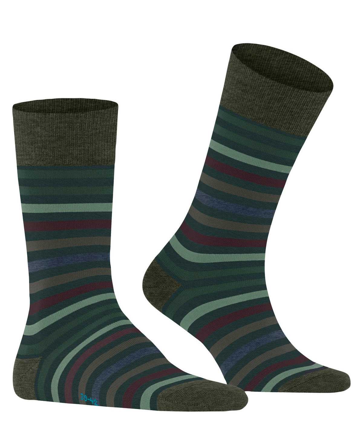 Falke Tinted Stripe Socks Zokni Férfi Zöld | KBAG-41987