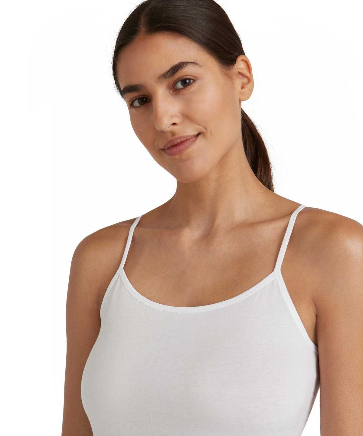 Falke Top Daily Natural Bras & Tops Női Fehér | VKOP-59241