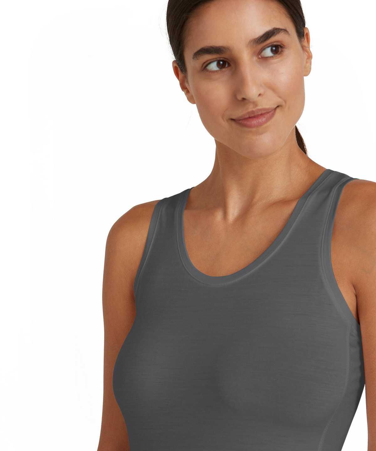 Falke Top Round-neck Daily ClimaWool Bras & Tops Női Szürke | FRJQ-06219