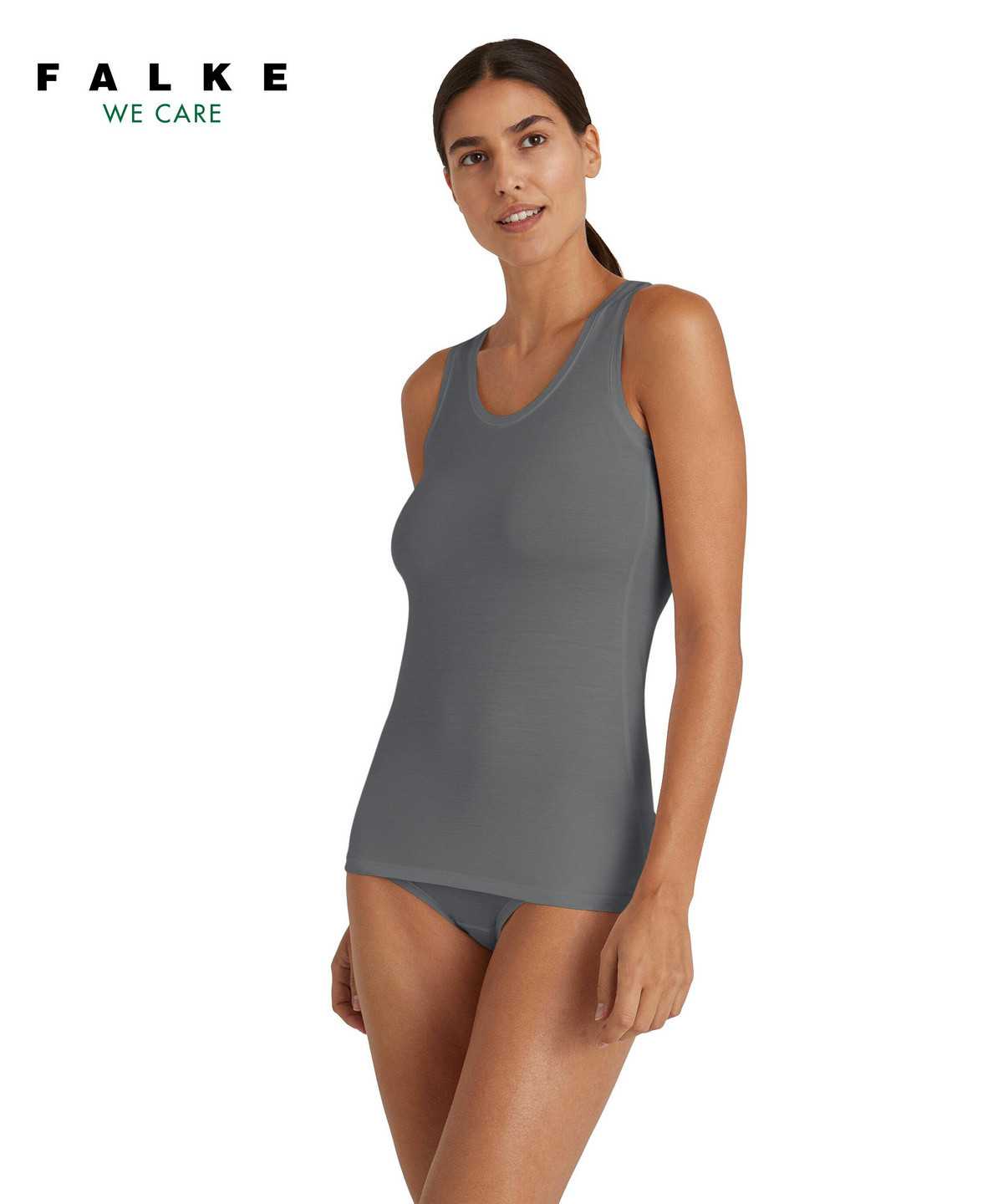 Falke Top Round-neck Daily ClimaWool Bras & Tops Női Szürke | FRJQ-06219