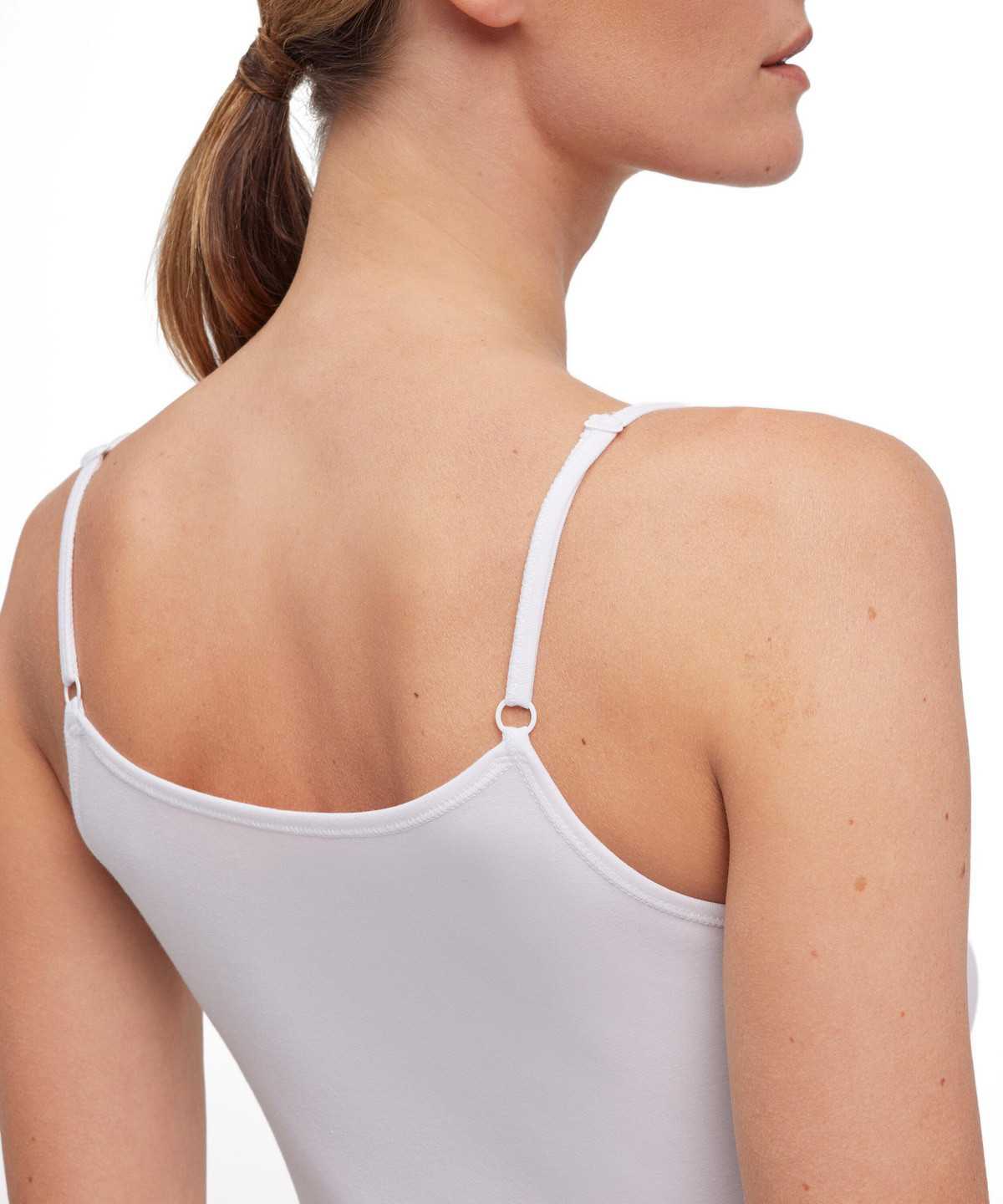 Falke Top Round-neck Daily Climate Control Bras & Tops Női Fehér | FCAT-20876